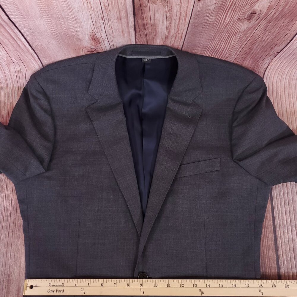 J Crew Ludlow Slim fit Suit Jacket 42L Tollegno 1900 Italian 3D Wool Charcoal - Picture 14 of 16
